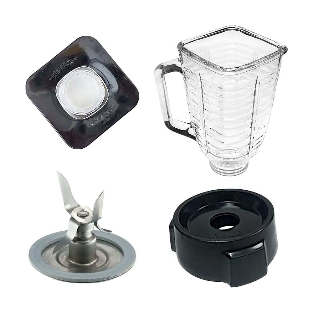 Kit Completo de Licuadora Oster (Vaso de Vidrio + Base + Cuchilla + Tapa)