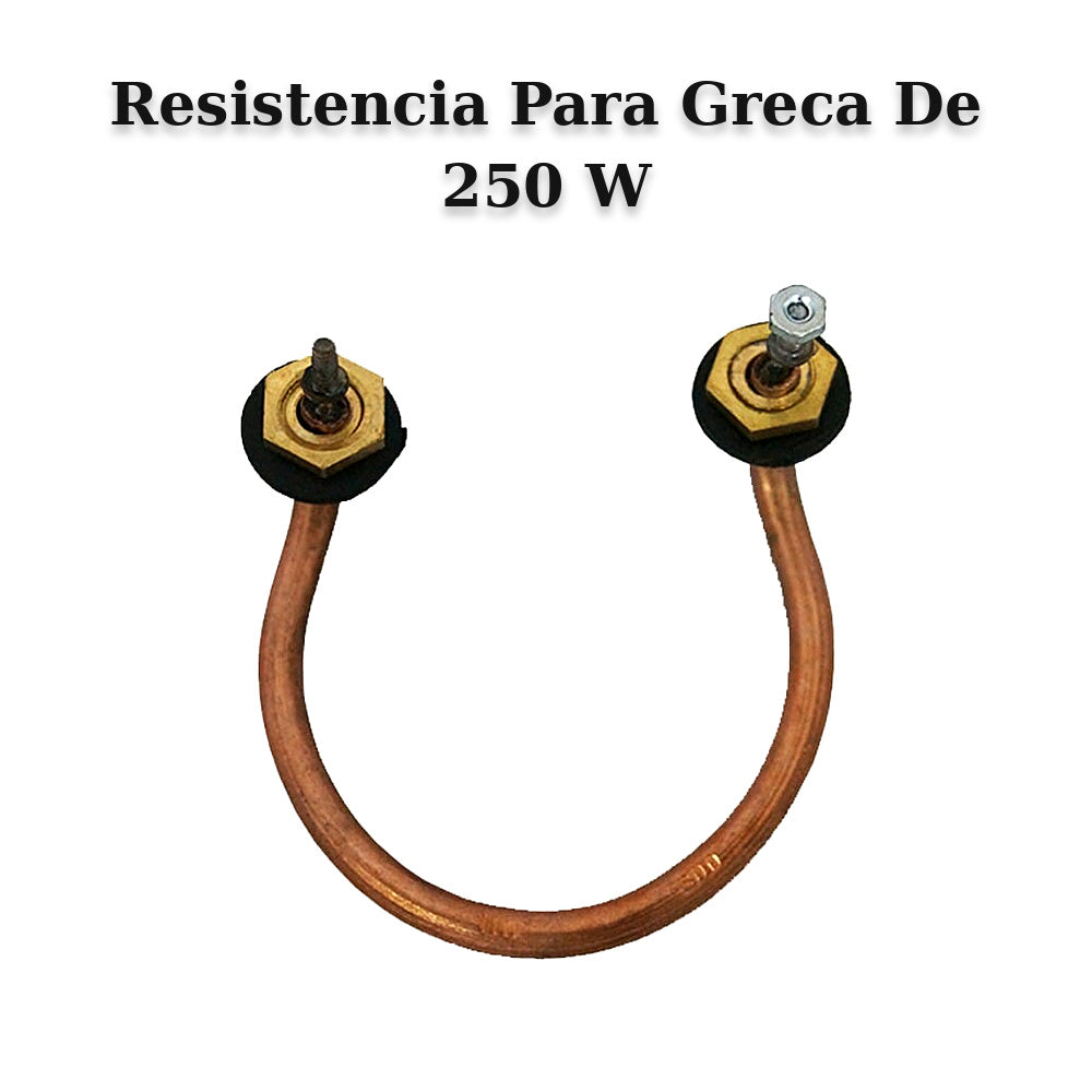 Resistencia para greca con racor - Pata curva